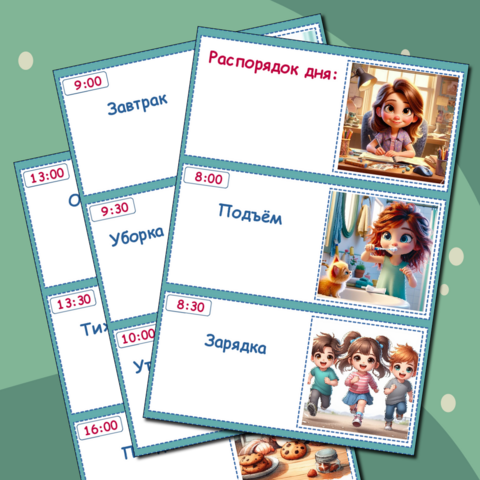 Распорядок дня для летнего лагеря