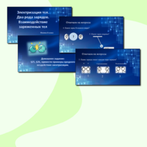 Презентация по физике для 8 класса по теме «Электризация тел. Два рода зарядов. Взаимодействие заряженных тел».