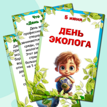 Папка-передвижка на 5 июня «День эколога». Информационные листы. Добавлен редактируемый файл.