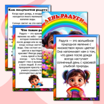 Папка-передвижка на 18 июня «День радуги». Информационные листы. Добавлен редактируемый файл.