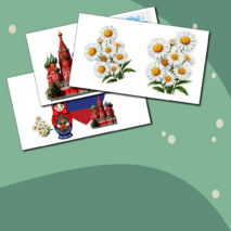 Шаблоны поделок (аппликации) ко Дню России (12 июня)