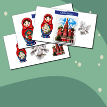 Шаблоны поделок (аппликации) ко Дню России (12 июня)