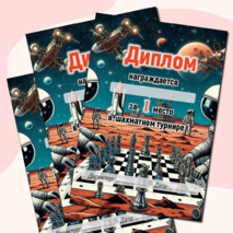 Грамоты за участие в шахматном турнире