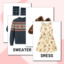 Флешкарты по английскому языку на тему «Одежда» (Clothes)