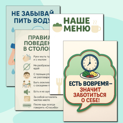 «Оформление столовой: правила поведения в школьных пространствах»