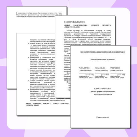 Рабочая программа по обществознанию для 6-9 классов на 2025-2026 учебный год, соответствующая ФООП и ФРП в рамках обновленных ФГОС