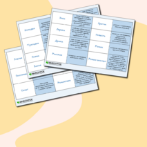 Набор тематических флеш-карточек с терминами по литературе «Жанры и направления в литературе». Подготовка к ЕГЭ