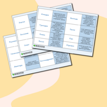 Набор тематических флеш-карточек с терминами по литературе «Жанры и направления в литературе». Подготовка к ЕГЭ