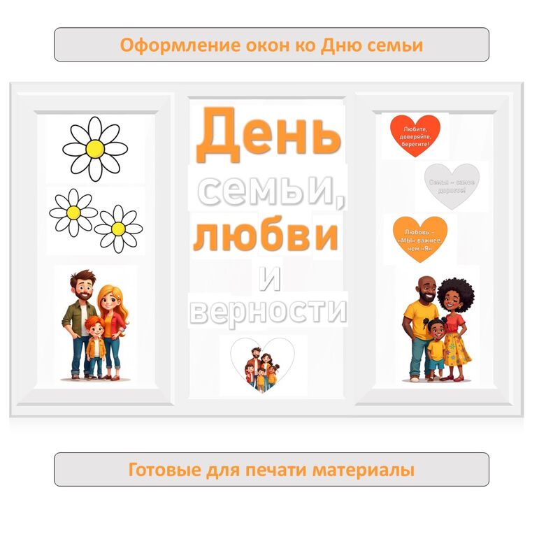 Оформление ко Дню семьи, любви и верности. 8 июля - День семьи, любви и верности. Оформление к 8 июля.