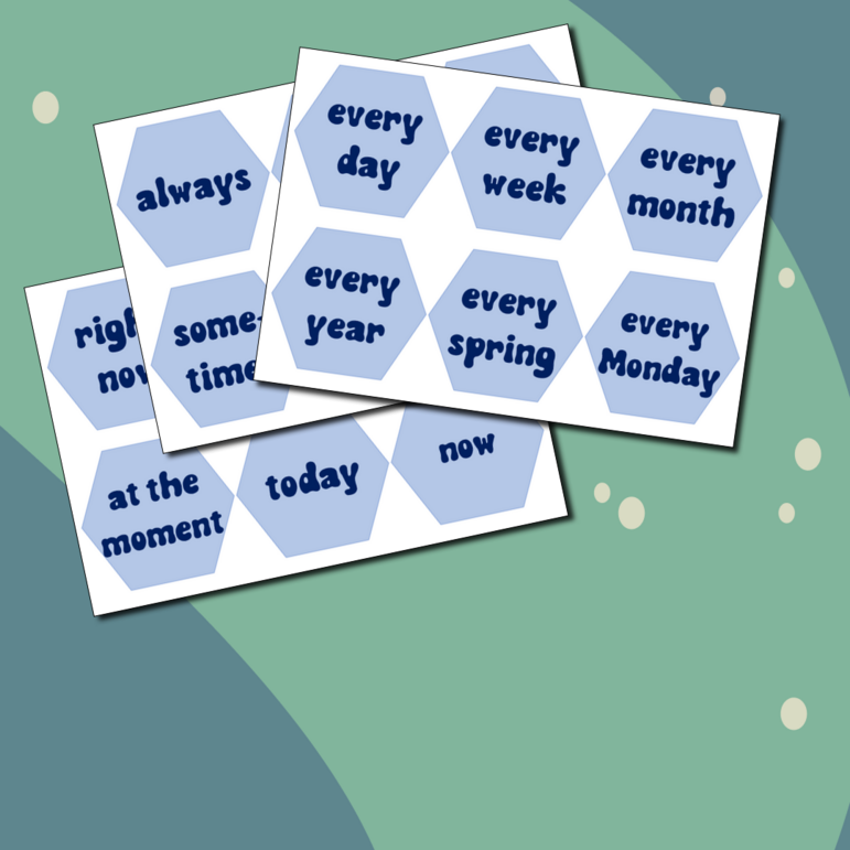 Дидактическая игра "Present Simple vs Present Continuous" card game