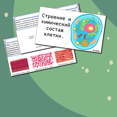 Презентация по биологии «Строение и химический состав клетки» (9 класс).