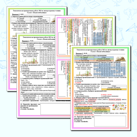 Тематическая проверочная работа 