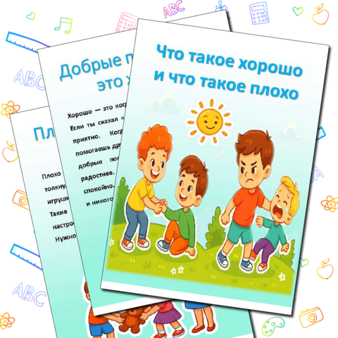 Папка-передвижка «Что такое хорошо и что такое плохо»
