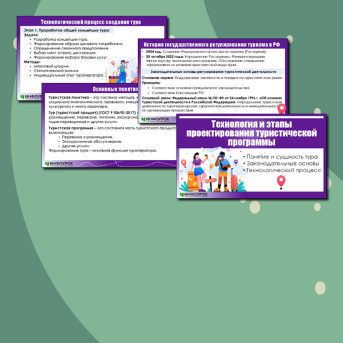 Презентация «Технология и этапы проектирования туристической программы»