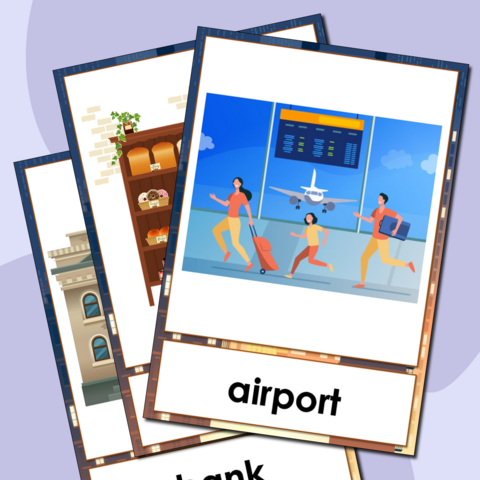 Флеш-карты «Город» по английскому языку для начальных классов (соответствует ФГОС)