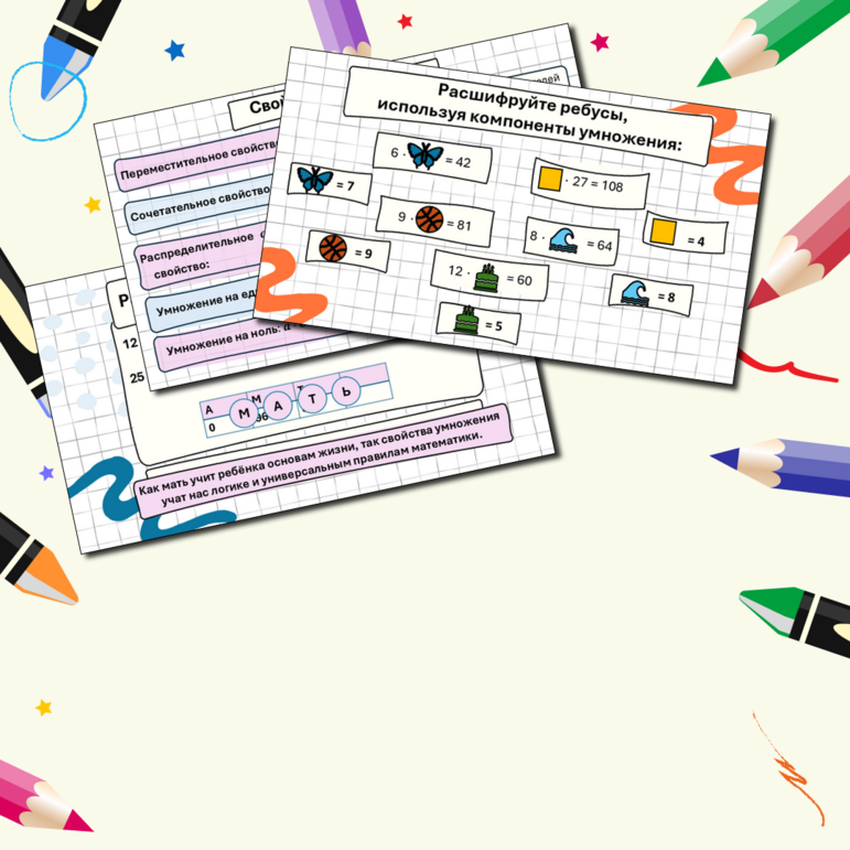 Презентация по теме: «Арифметические действия с многозначными натуральными числами. Умножение натуральных чисел. Свойства умножения. Оценка и прикидка результата». 5-6 классы