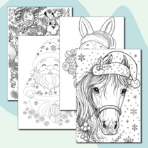 Новогодние раскраски для детей