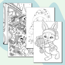 Новогодние раскраски для детей