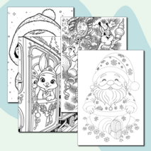 Новогодние раскраски для детей