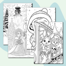 Новогодние раскраски для детей