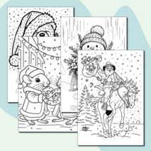 Новогодние раскраски для детей