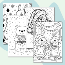 Новогодние раскраски для детей