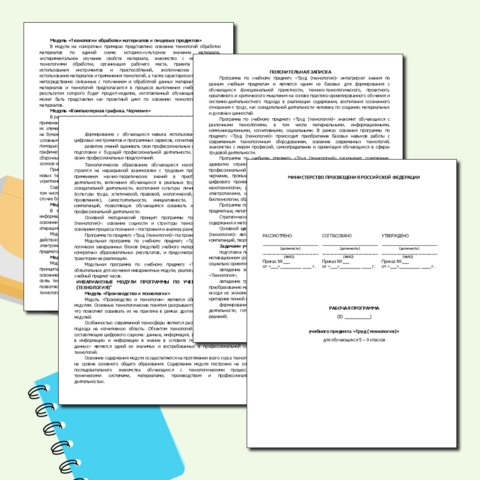 Программа по труду (технологии) + поурочное планирование для 5-9 классов на 2025 - 2026 учебный год, соответствует конструктору рабочих программ (с изменениями на 1 сентября 2025 года)