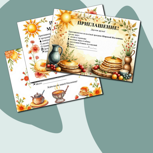 Объявления и приглашения