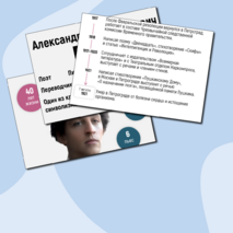 Плакат-инфографика «А.А. Блок» + облачка слов