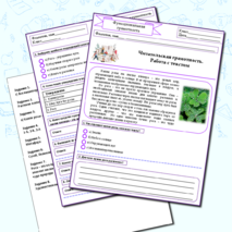 Рабочий лист по функциональной грамотности 