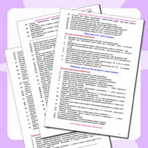 Сборник заданий для проверки знаний основных утверждений и теорем геометрии ОГЭ