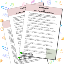 Рабочий лист по теме «Past Perfect vs Past Perfect Continuous»
