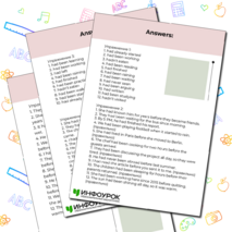 Рабочий лист по теме «Past Perfect vs Past Perfect Continuous»