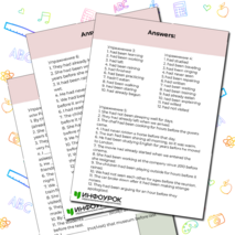 Рабочий лист по теме «Past Perfect vs Past Perfect Continuous»