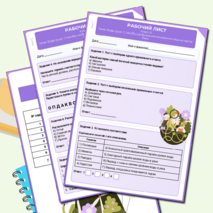 Рабочий лист по теме 