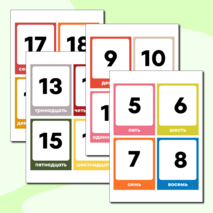 Набор обучающих карточек «Цифры»