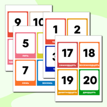 Набор обучающих карточек «Цифры»