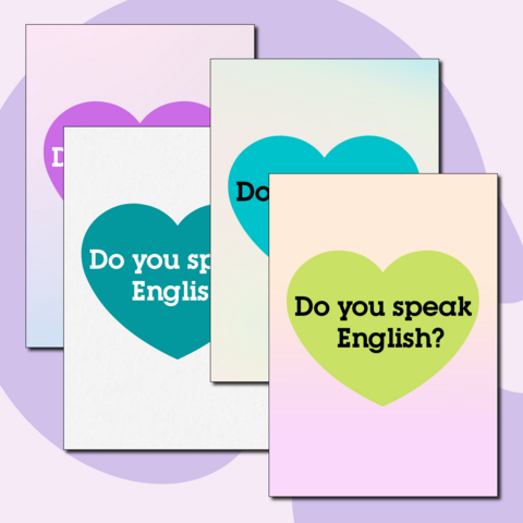 «Оформление кабинета английского языка. Плакаты и речевые облачка».