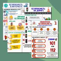 Информационные плакаты для оформления классного уголка или стенда «Уголок безопасности»