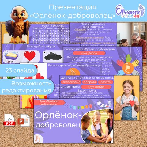 Презентация «Орлёнок-доброволец» «Орлята России». Трек «Орлёнок-доброволец»
