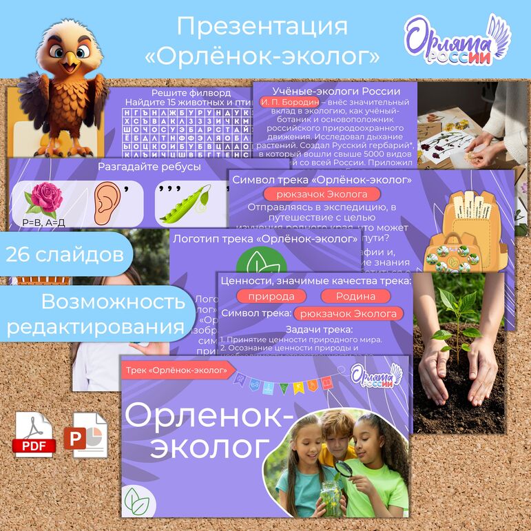 Презентация «Орлёнок-эколог» «Орлята России». Трек «Орлёнок-эколог»