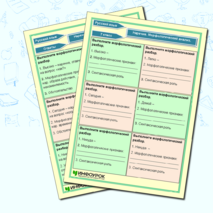 Карточки-пятиминутки по русскому языку 