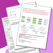 Алгебра 7 класс. Урок 20-21. «Признаки делимости, разложения на множители натуральных чисел». Рабочий лист