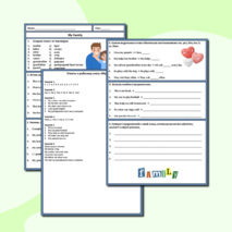 Рабочий лист "Family Ties - Pronouns" к УМК Spotlight 5 Module 4a