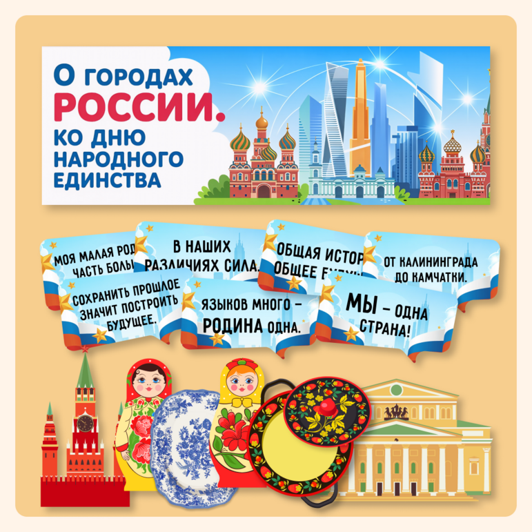 Разговоры о важном «О городах России. Ко Дню народного единства». Оформление кабинета