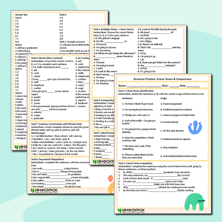 Spotlight 10, Module 2c: Рабочий лист — Grammar & Vocabulary Practice
