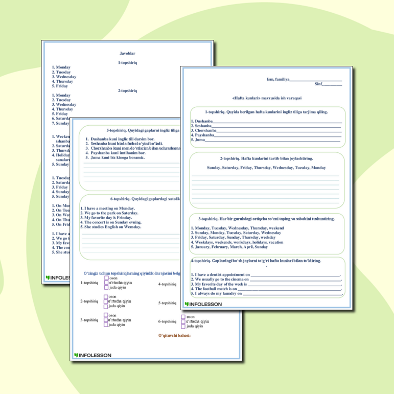 Ingliz shakl jadvali