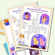 Комплект кроссвордов по английскому языку на тему: «Климат».