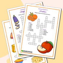 Комплект кроссвордов по английскому языку на тему «Food. Crossword».