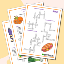 Комплект кроссвордов по английскому языку на тему «Food. Crossword».